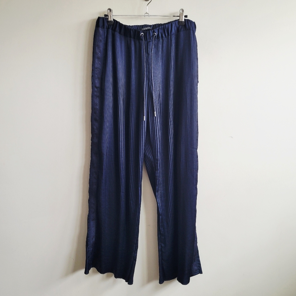 Scotch & Soda Maison Scotch Pleated Wide Leg Track‎ Panta